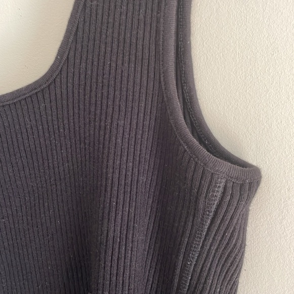 Vince Square Neck Ribbed Knit Tank - Picture 11 of 12